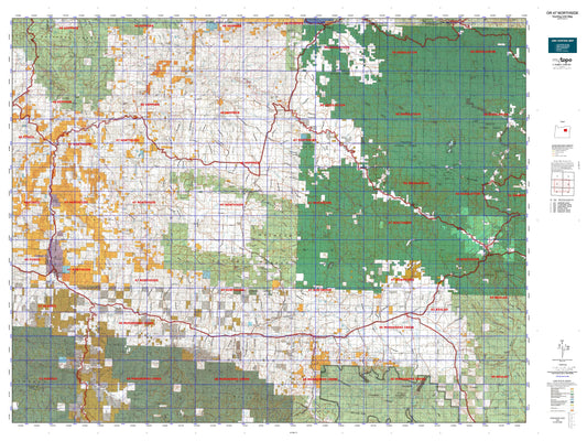 Oregon GMU 47 Northside Map Image