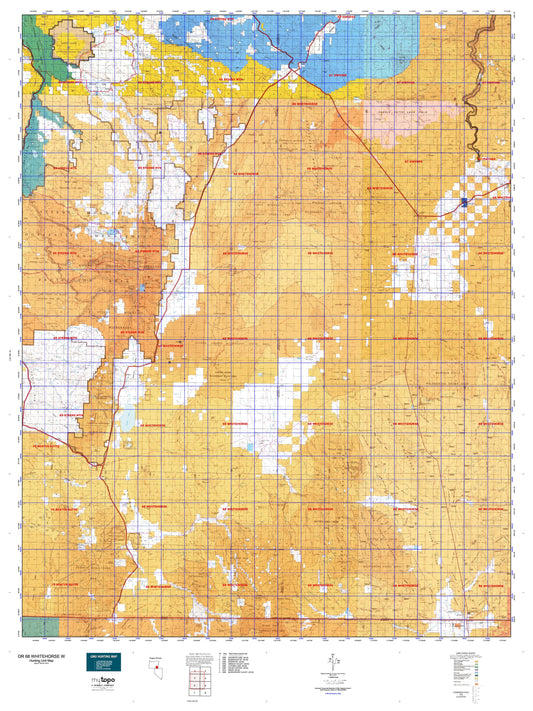 Oregon GMU 68 Whitehorse W Map Image