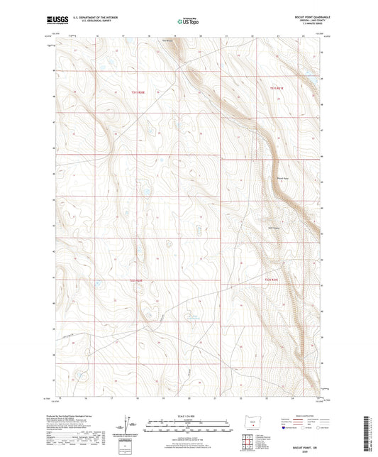 Biscuit Point Oregon US Topo Map Image