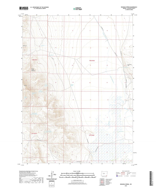 Boghole Spring Oregon US Topo Map Image