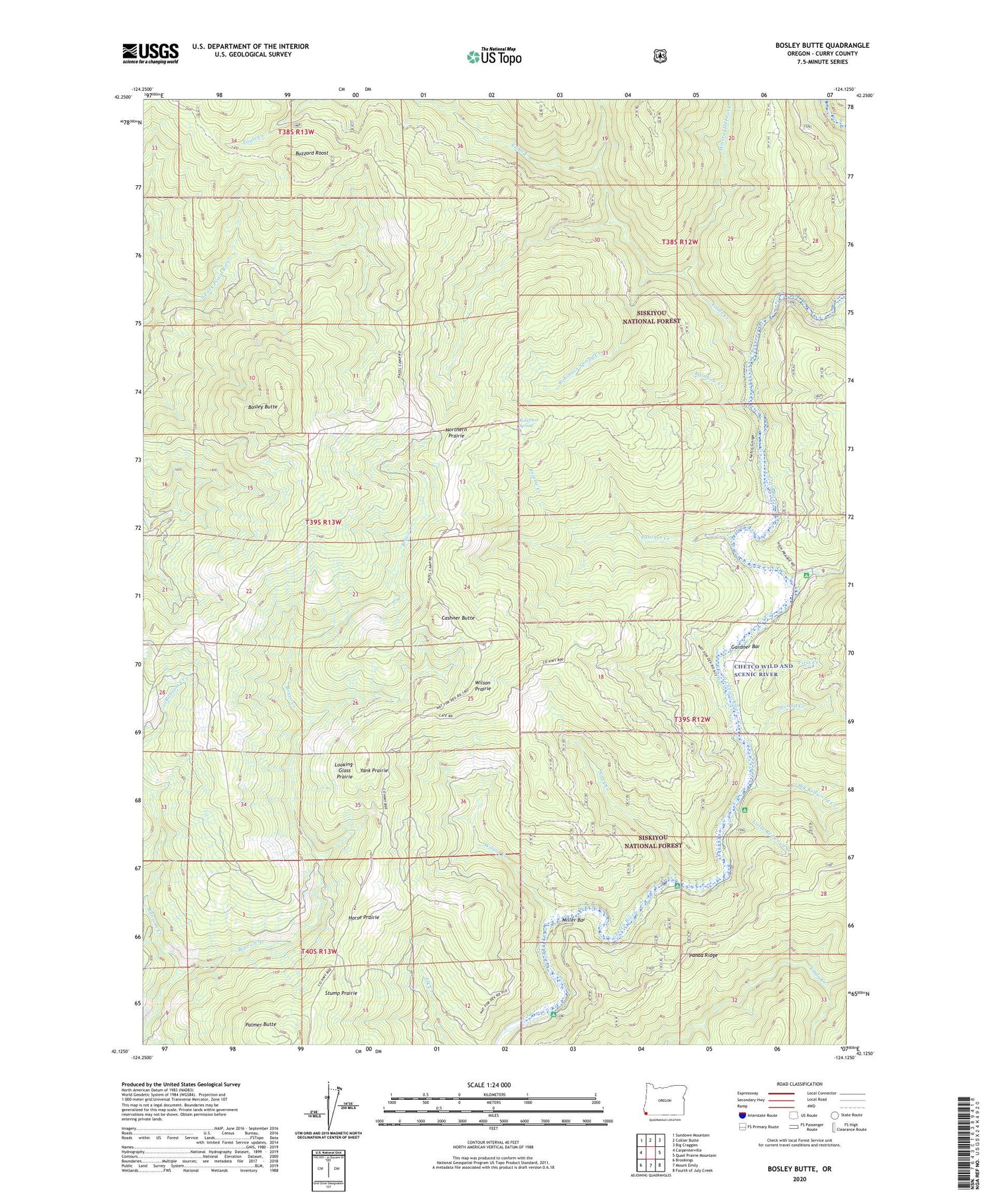 Bosley Butte Oregon US Topo Map Image