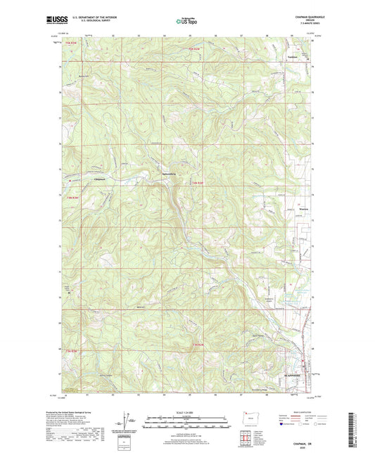 Chapman Oregon US Topo Map Image