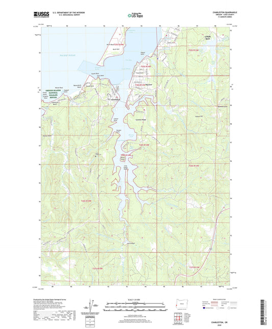 Charleston Oregon US Topo Map Image