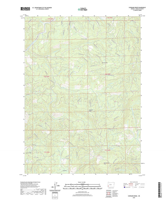 Chipmunk Ridge Oregon US Topo Map Image