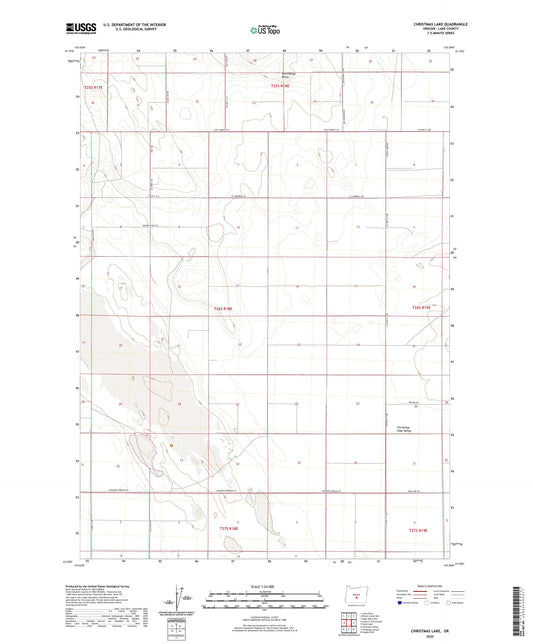 Christmas Lake Oregon US Topo Map Image