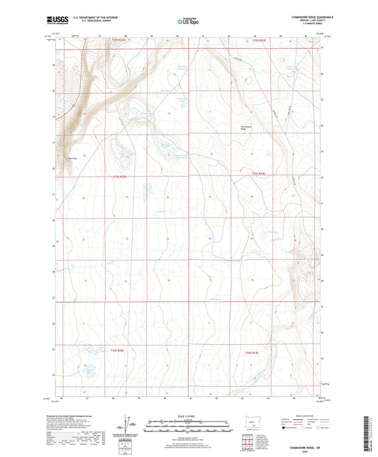 Commodore Ridge Oregon US Topo Map Image