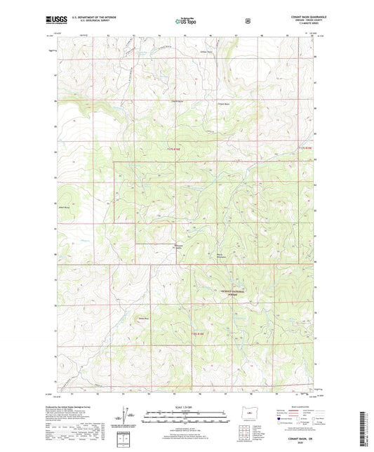 Conant Basin Oregon US Topo Map Image