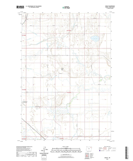 Conley Oregon US Topo Map Image