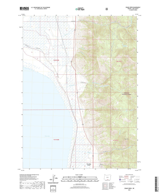 Crane Creek Oregon US Topo Map Image