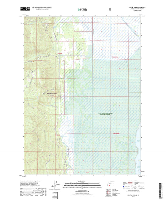 Crystal Spring Oregon US Topo Map Image