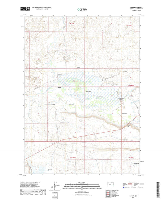 Danner Oregon US Topo Map Image
