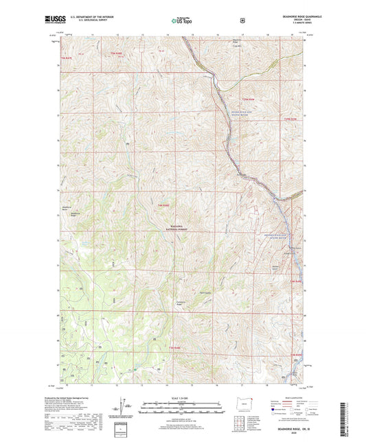 Deadhorse Ridge Oregon US Topo Map Image