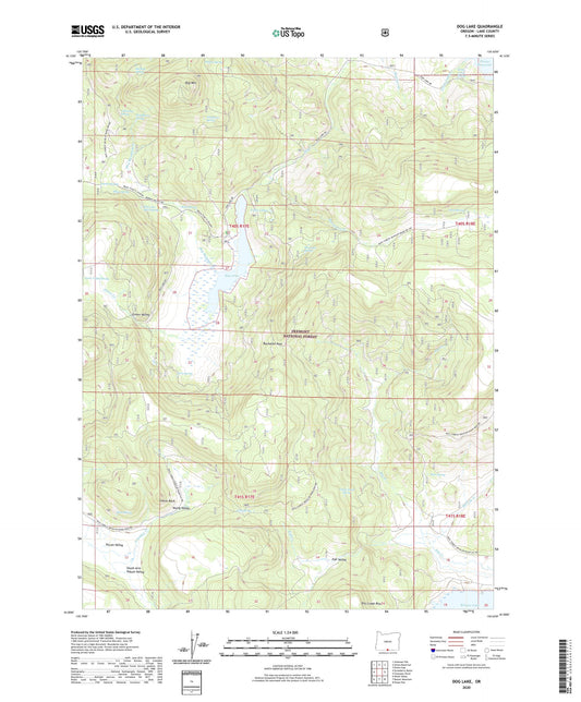 Dog Lake Oregon US Topo Map Image