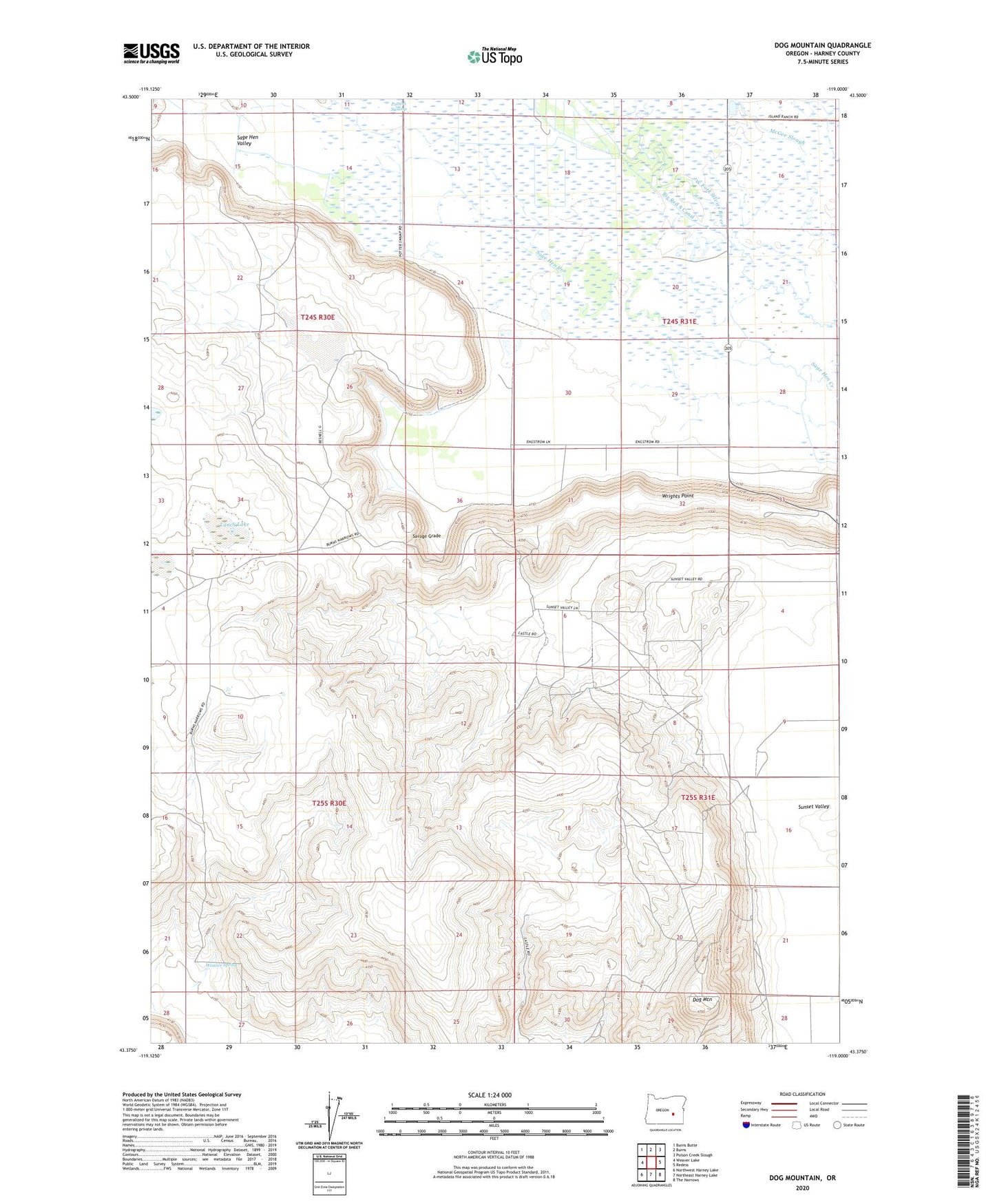 Dog Mountain Oregon US Topo Map Image