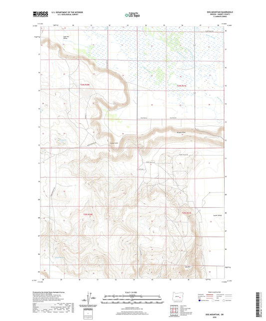 Dog Mountain Oregon US Topo Map Image