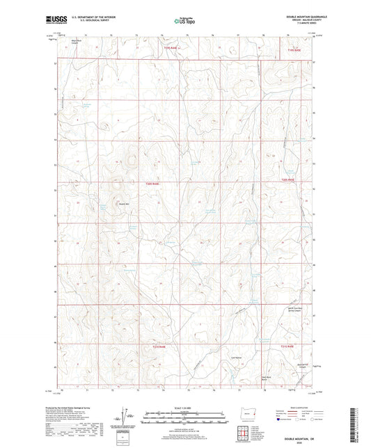Double Mountain Oregon US Topo Map Image