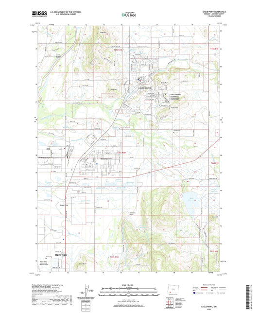 Eagle Point Oregon US Topo Map Image
