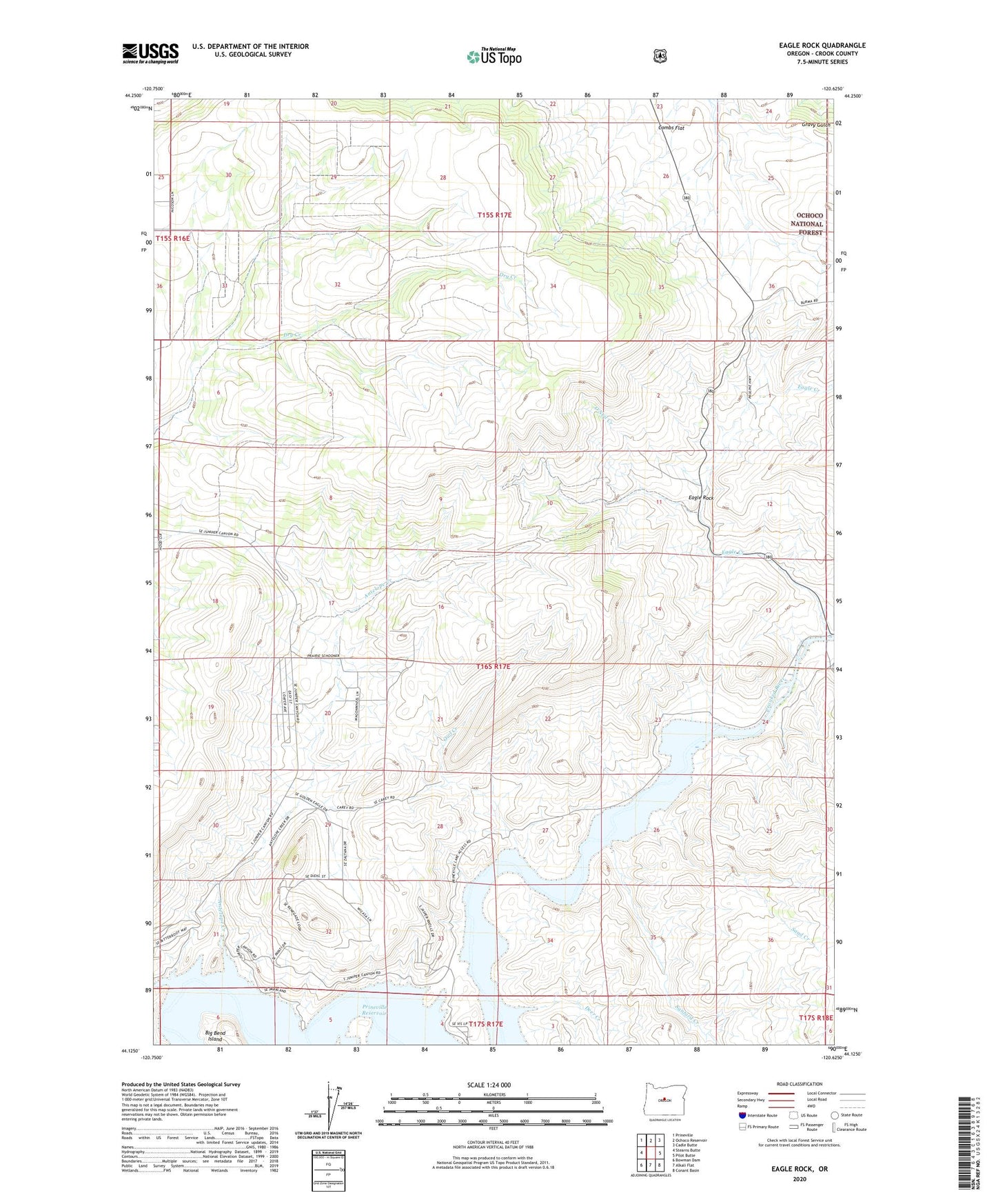Eagle Rock Oregon US Topo Map Image