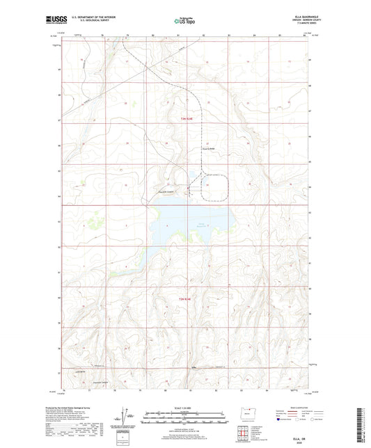 Ella Oregon US Topo Map Image