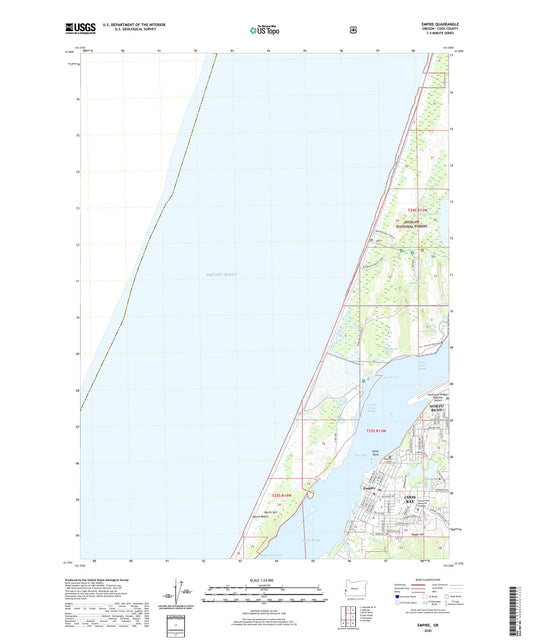 Empire Oregon US Topo Map Image