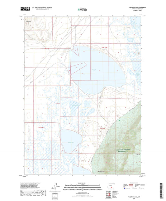 Flagstaff Lake Oregon US Topo Map Image