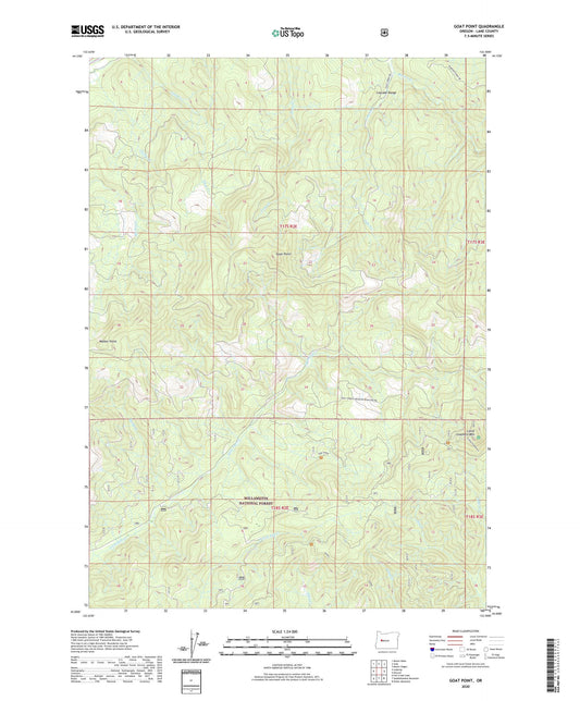 Goat Point Oregon US Topo Map Image