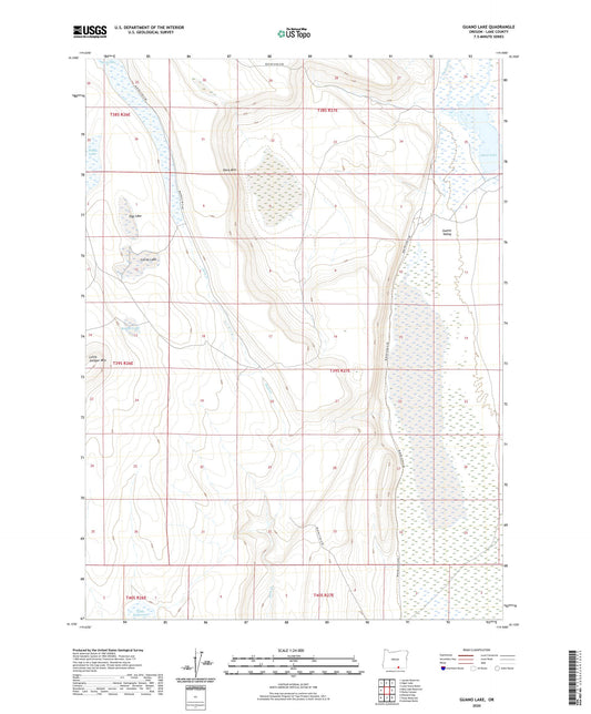 Guano Lake Oregon US Topo Map Image