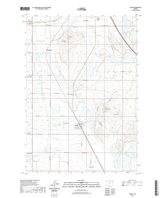 Haines Oregon US Topo Map Image