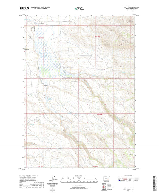 Happy Valley Oregon US Topo Map Image