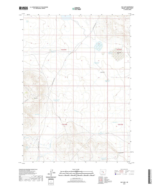 Hay Lake Oregon US Topo Map Image
