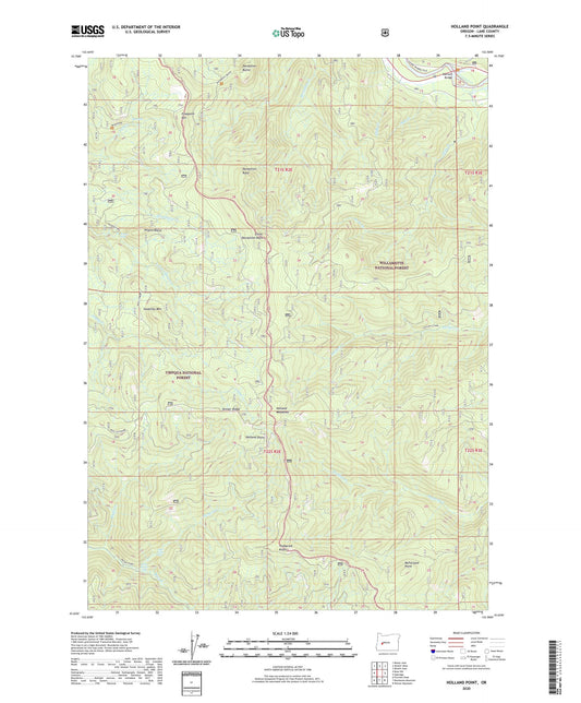 Holland Point Oregon US Topo Map Image