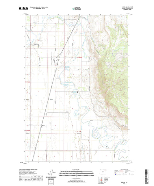 Imbler Oregon US Topo Map Image