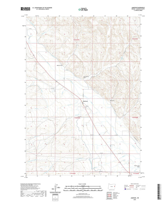 Jamieson Oregon US Topo Map Image