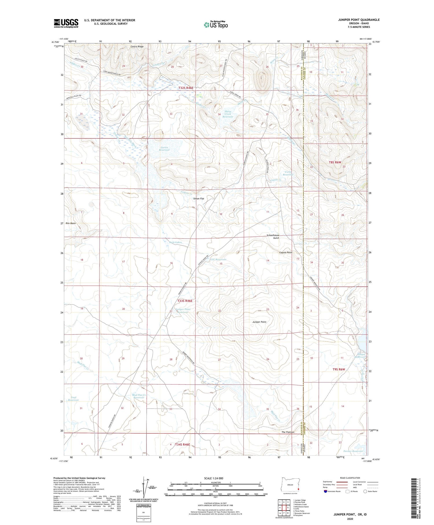 Juniper Point Oregon US Topo Map Image