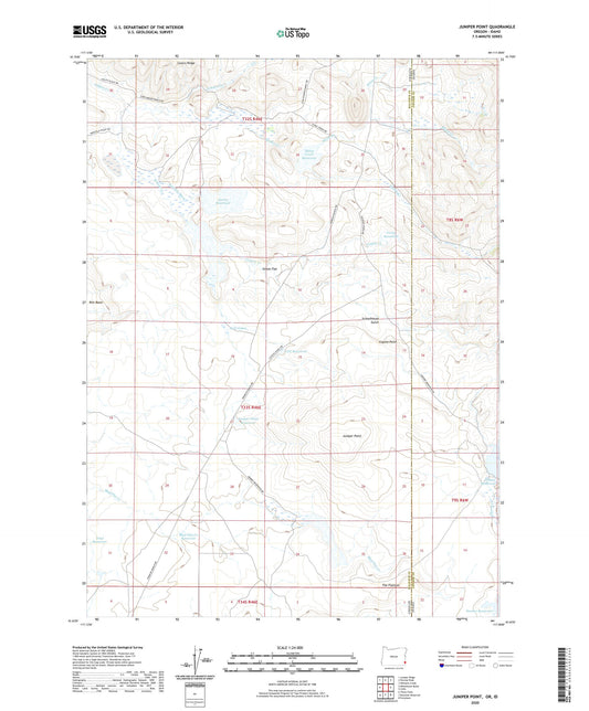 Juniper Point Oregon US Topo Map Image
