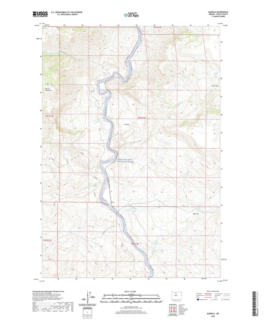 Kaskela Oregon US Topo Map Image