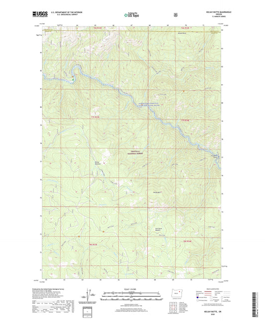 Kelsay Butte Oregon US Topo Map Image