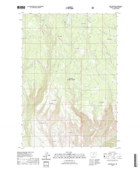 Lake Penland Oregon US Topo Map Image