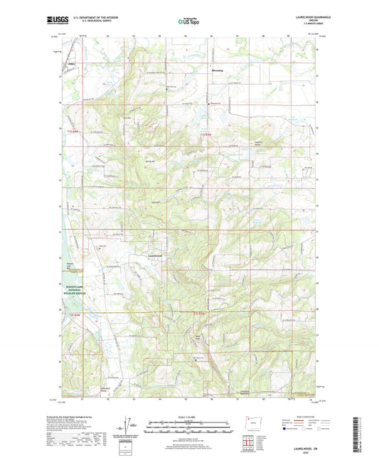 Laurelwood Oregon US Topo Map Image