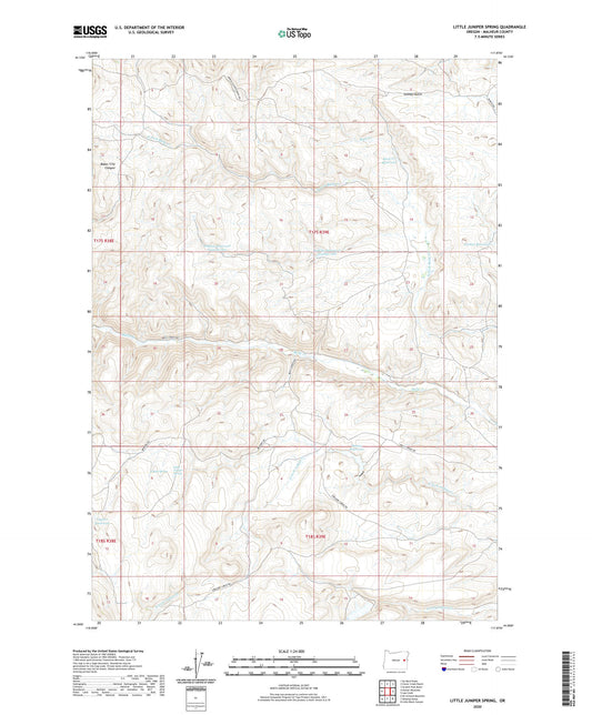 Little Juniper Spring Oregon US Topo Map Image