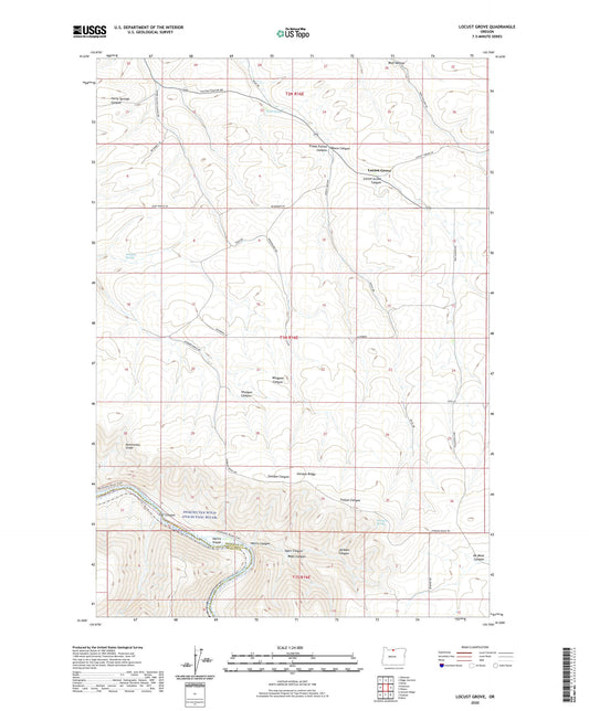 Locust Grove Oregon US Topo Map Image