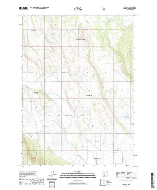 Lorella Oregon US Topo Map Image