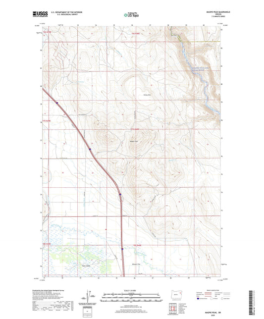 Magpie Peak Oregon US Topo Map Image