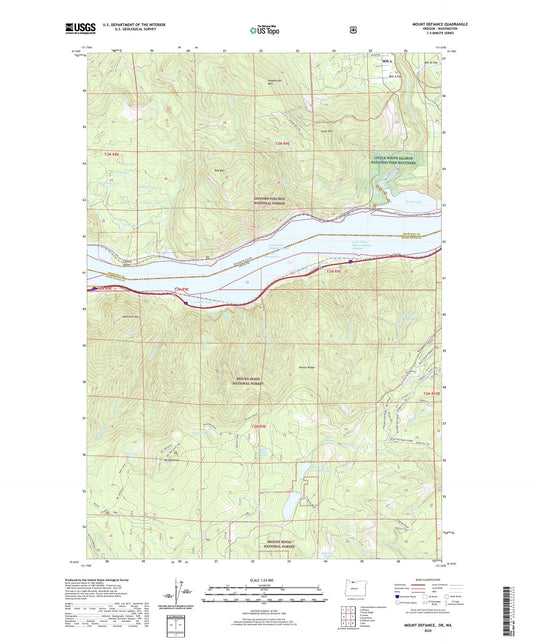 Mount Defiance Oregon US Topo Map Image