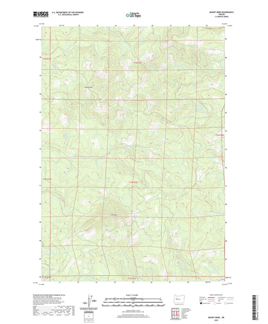 Mount Nebo Oregon US Topo Map Image