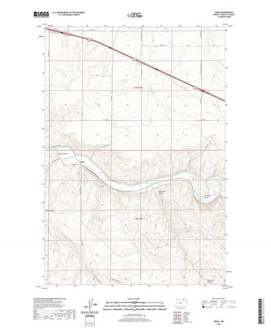 Nolin Oregon US Topo Map Image