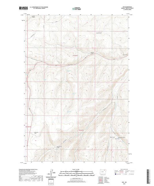 Nye Oregon US Topo Map Image