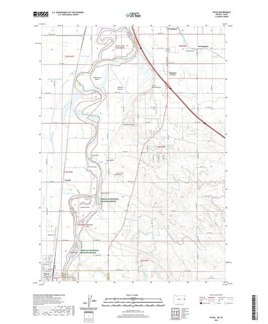 Nyssa Oregon US Topo Map Image