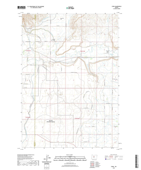 O'Neil Oregon US Topo Map Image