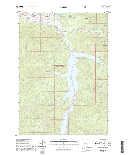 Oakridge Oregon US Topo Map Image